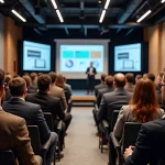 Salle de conférence parisienne remplie de professionnels du numérique lors de l'événement Clubformationdigital.fr