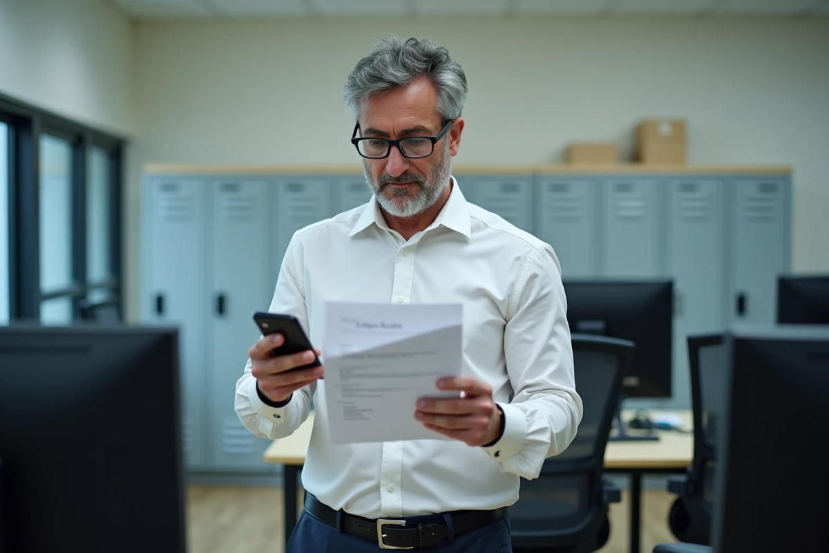 Professeur dans un laboratoire informatique au lycée
